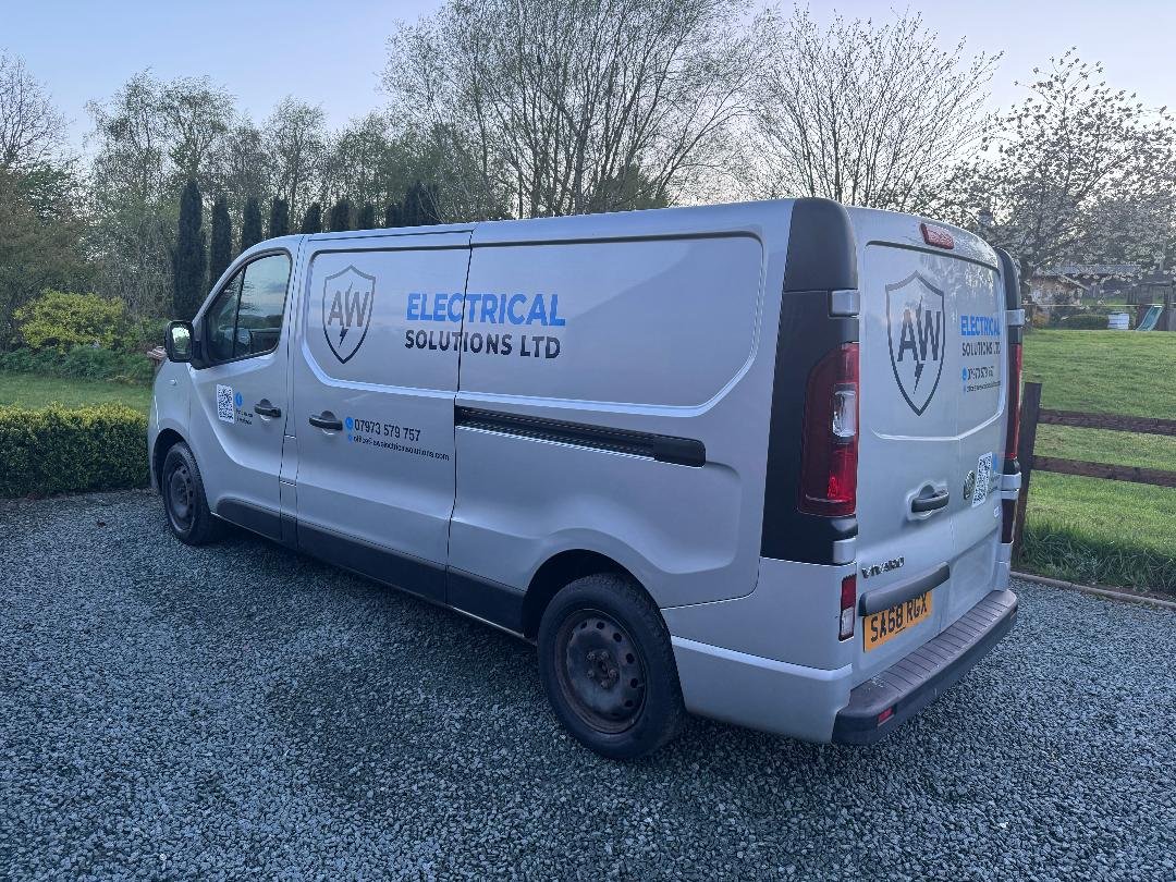 AW Electrical Solutions branded van